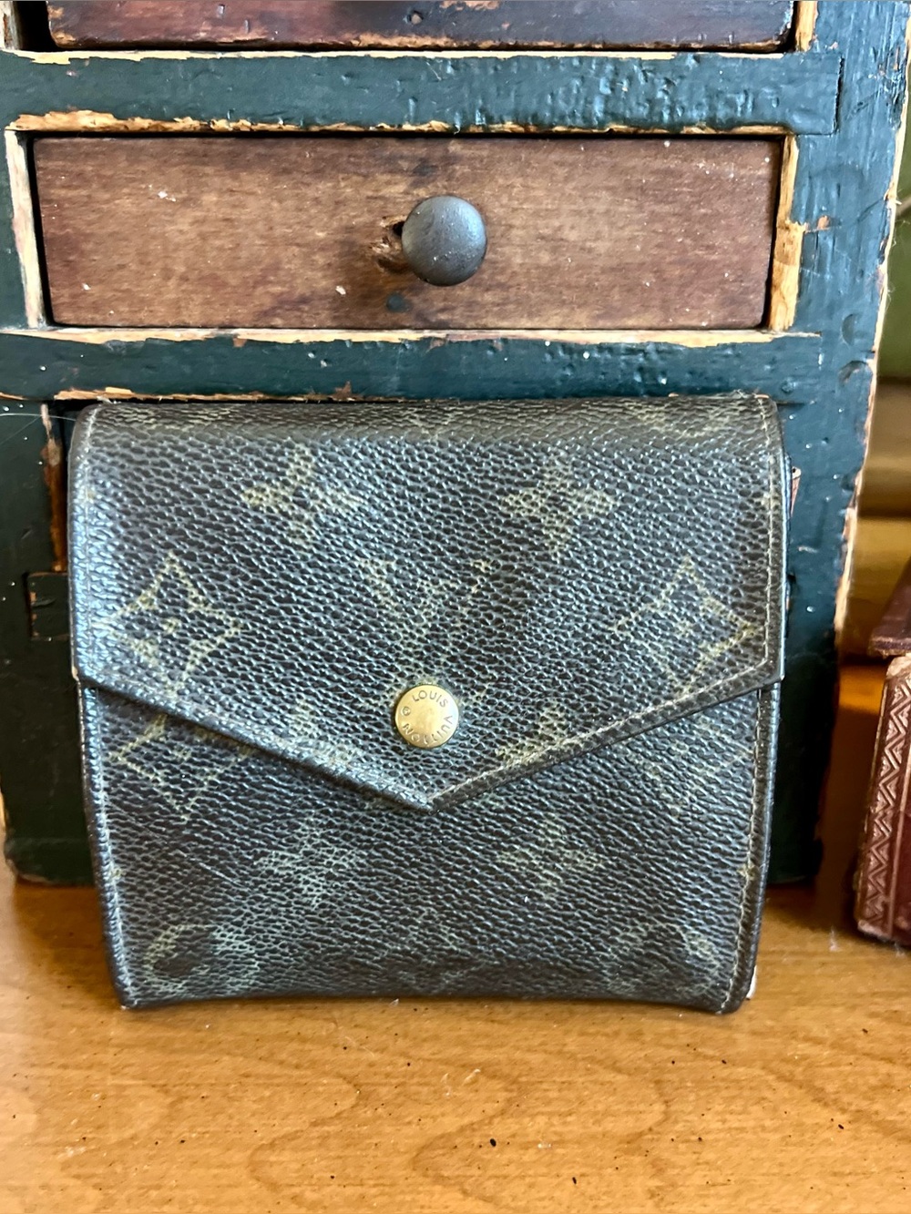 Vintage Louis Vuitton Monogram Porte-Monnaie Gousset M61970 Coin Purse